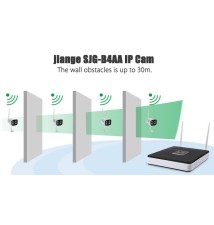 4 Cámaras Wireless NVR con grabación