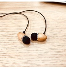 Auriculares Stereo Con Micro Madera Natural