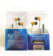 Auriculares Stereo Con Micro Madera Natural