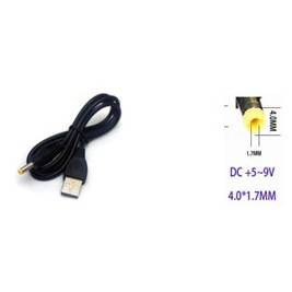Cable USB para tablet clavija DC 4.0 mm