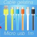 Cable Micro USB 1m Gelatina
