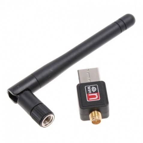 Adaptador WIFI N USB Mini con antena
