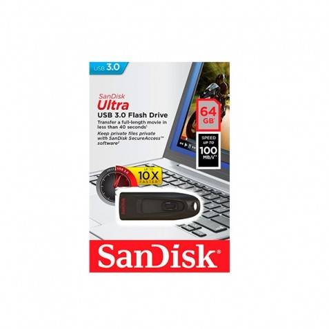 Pendrive 64GB Sandisk Ultra USB 3.0