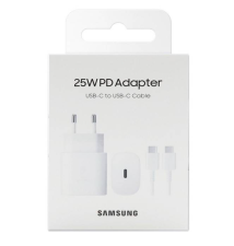 Cargador Samsung de carga rápida USB-C 3.0 25W Blanco