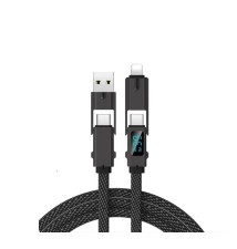 Cable USB tipo C 4 en 1 100W Pantalla Digital