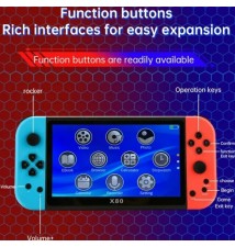 Consola de Juegos Portátil X80 20.000 Juegos 7 Pulgadas