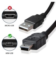 Cable Mini USB(V3) A USB  0.70M