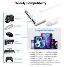 iphone/ipad OTG Adaptador de lector de tarjetas