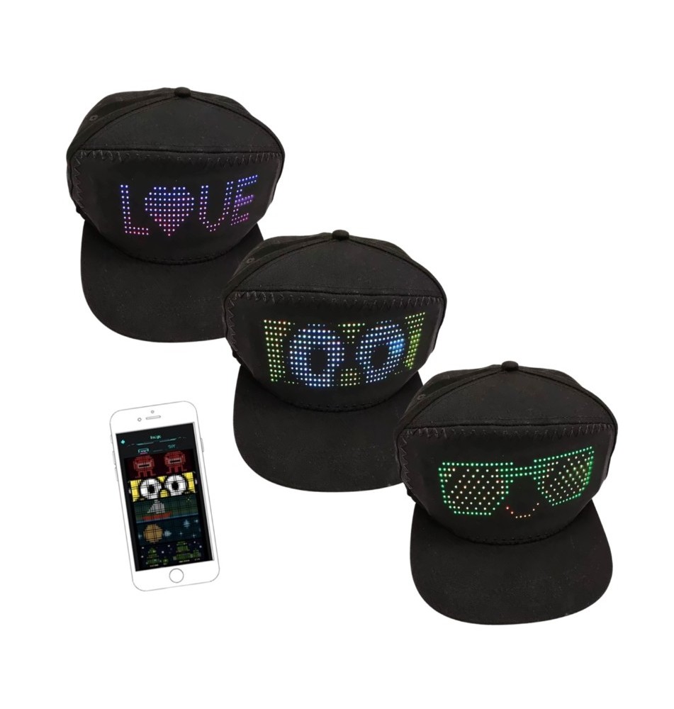 Gorra con Luz Led Programable por Aplicación