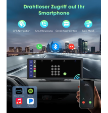 Pantalla Táctil Inalámbrica Compatible Apple Carplay y Android Auto 9.3 Pulgadas