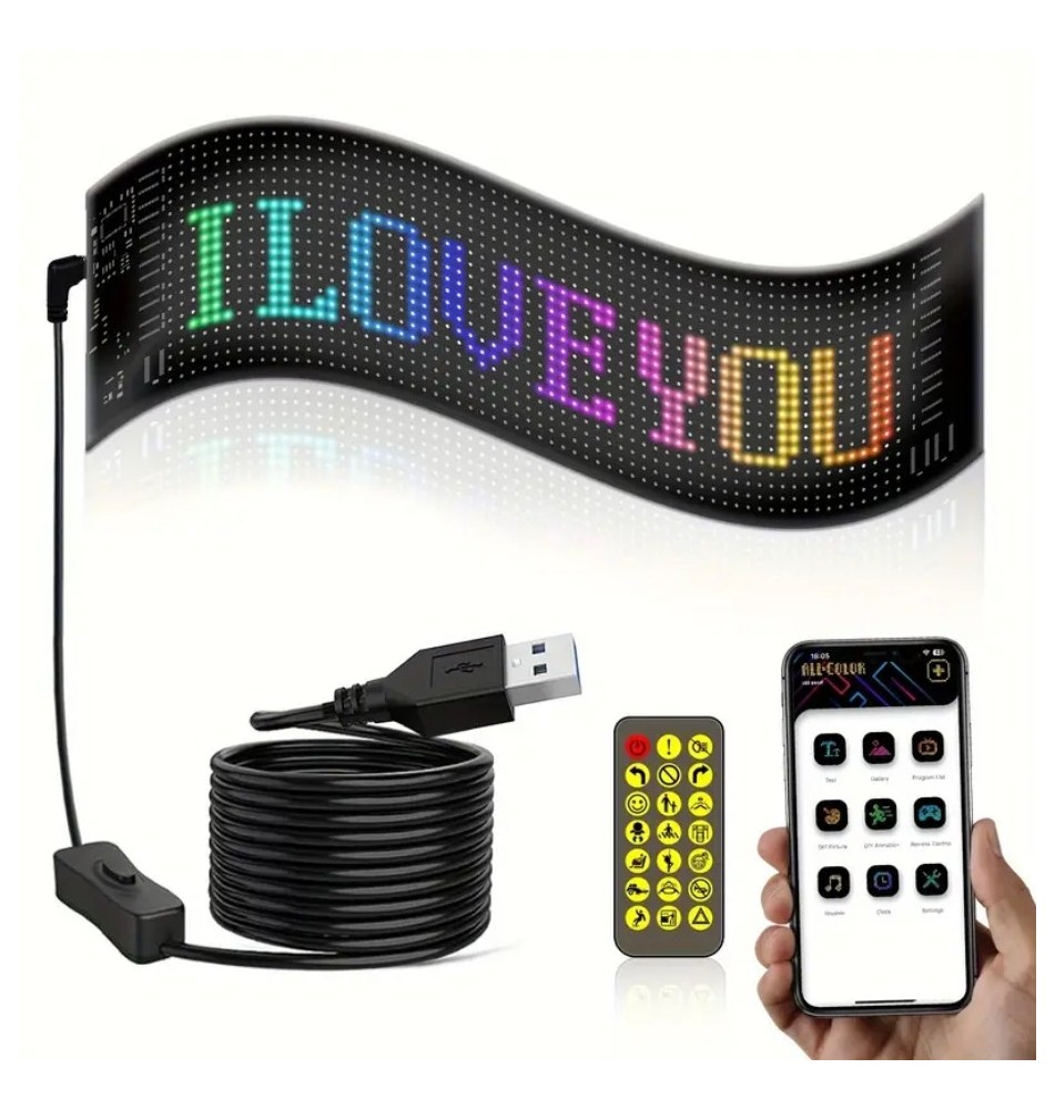 Letrero LED flexible 12CM x 59CM