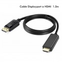 Cable displayport a hdmi 1.5m