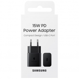 Cargador de pared Samsung 15W USB-C negro