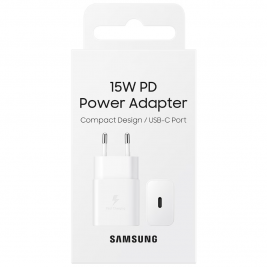 Cargador de pared Samsung 15W USB-C Blanco