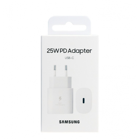 Cargador de red Samsung 25W USB-C Blanco